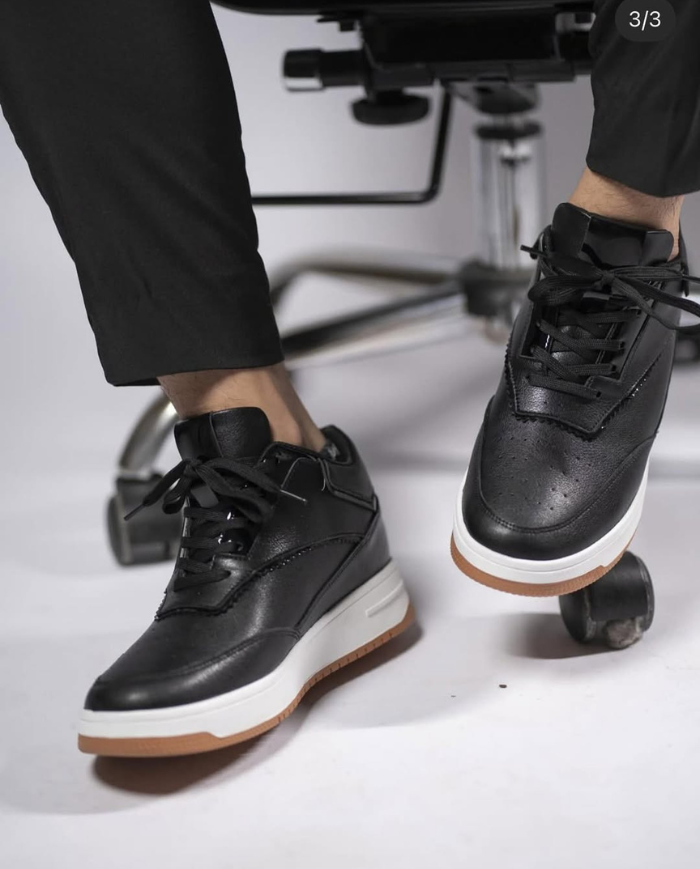 Heightn Apex Casual Elevator Sneaker - top-down view - clean design