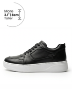 Heightn Crest Casual Elevator Sneaker - front view - height increasing shoes