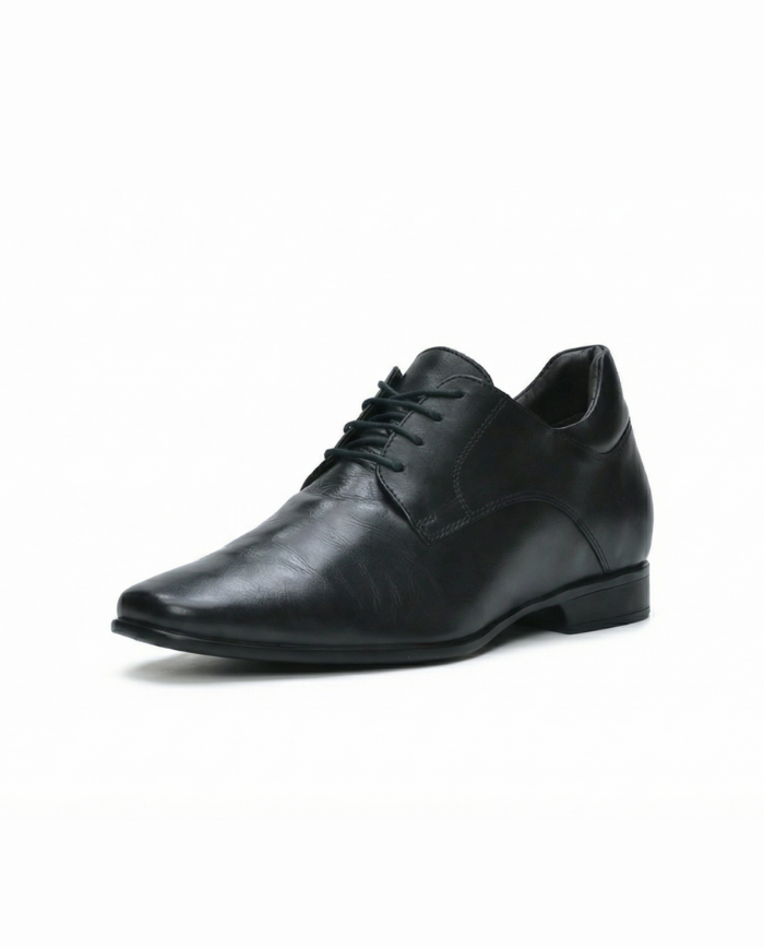 Heightn Attire Elevator Dress Shoe - side profile view - premium leather