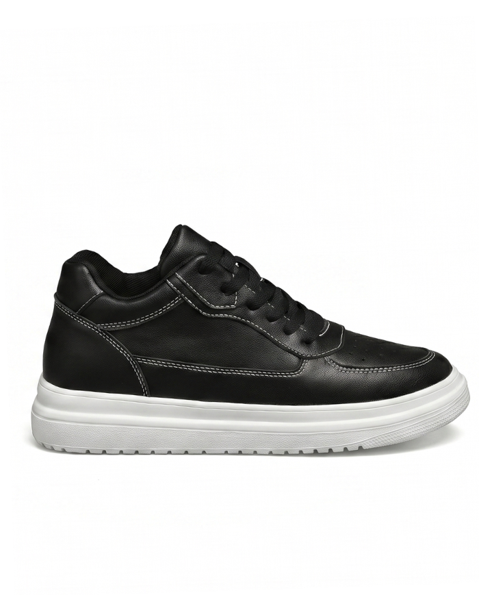 Heightn Haven Casual Elevator Sneaker - side profile view - hidden heel