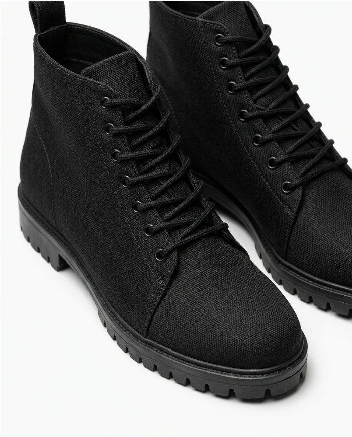 Heightn Meridian Elevator Boot - three-quarter angle view - hidden heel