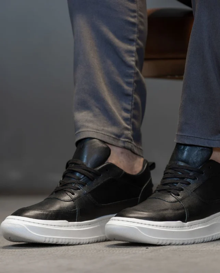 Heightn Zenith Casual Elevator Sneaker - three-quarter angle view - elevator design