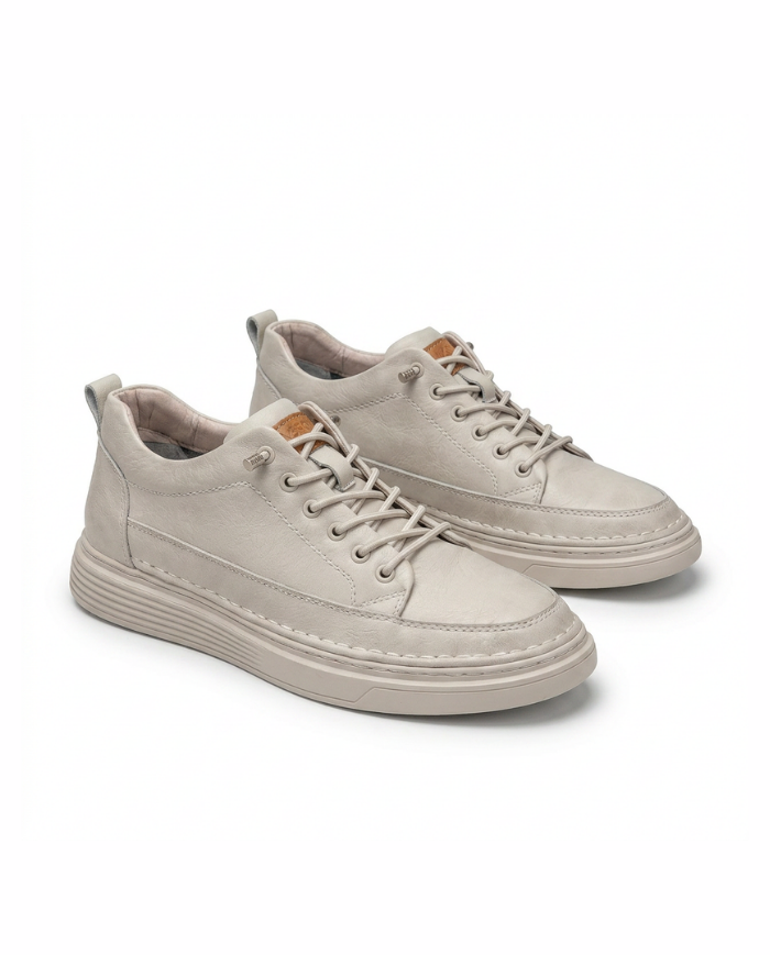 Heightn Dune Casual Elevator Sneaker - rear heel view - elevator insole