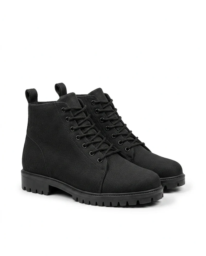 Heightn Meridian Elevator Boot - rear heel view - elevator design
