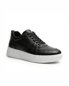 Heightn Crest Casual Elevator Sneaker - rear heel view - elevator insole